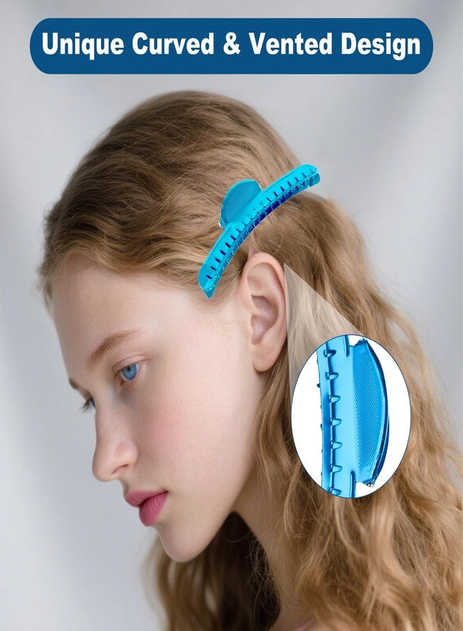 KGCGJVB 6PCS Finger Wave Clips for Hair Waving Vintage Metal Clamp Set Large Blue Clips for Classic Women Dreads Retwist Comb Style Hairdresser Barbers Clamp Tool Wave Hairstyle - Image 4
